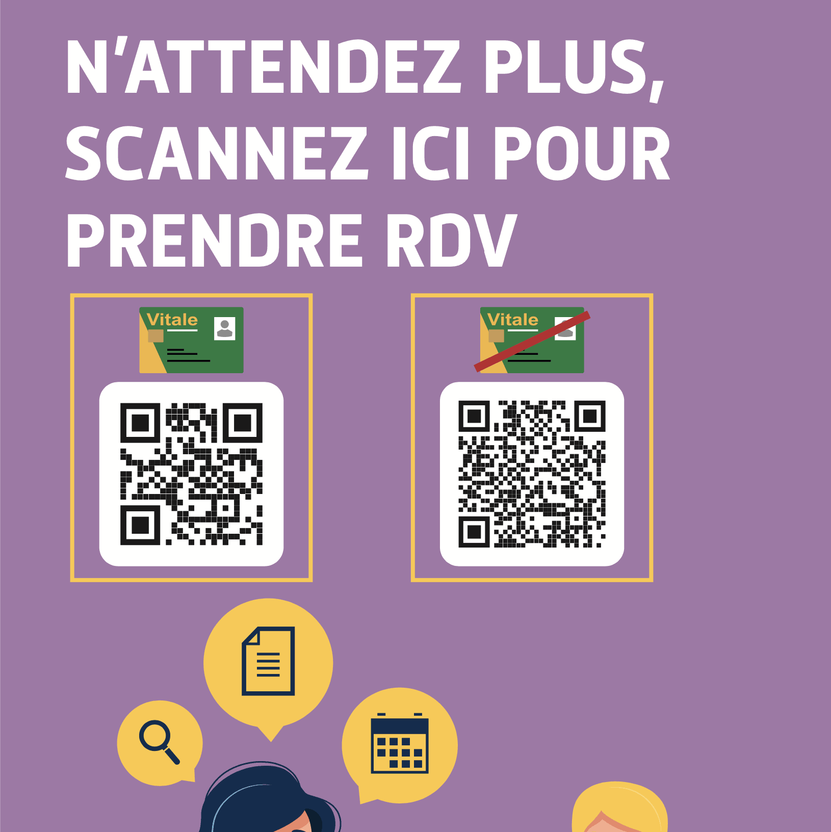 Affiche – Accueil sur rendez-vous