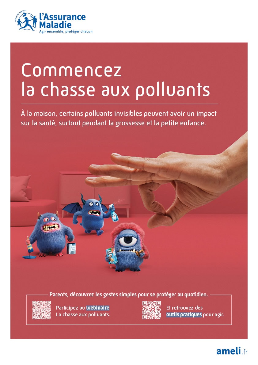 Chasse au polluants Affiche