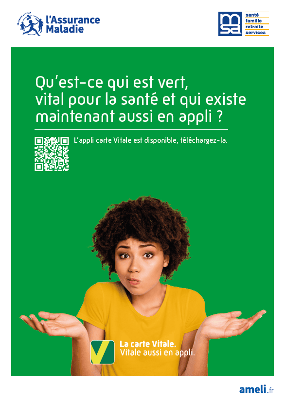 Affiche A3 Application carte Vital