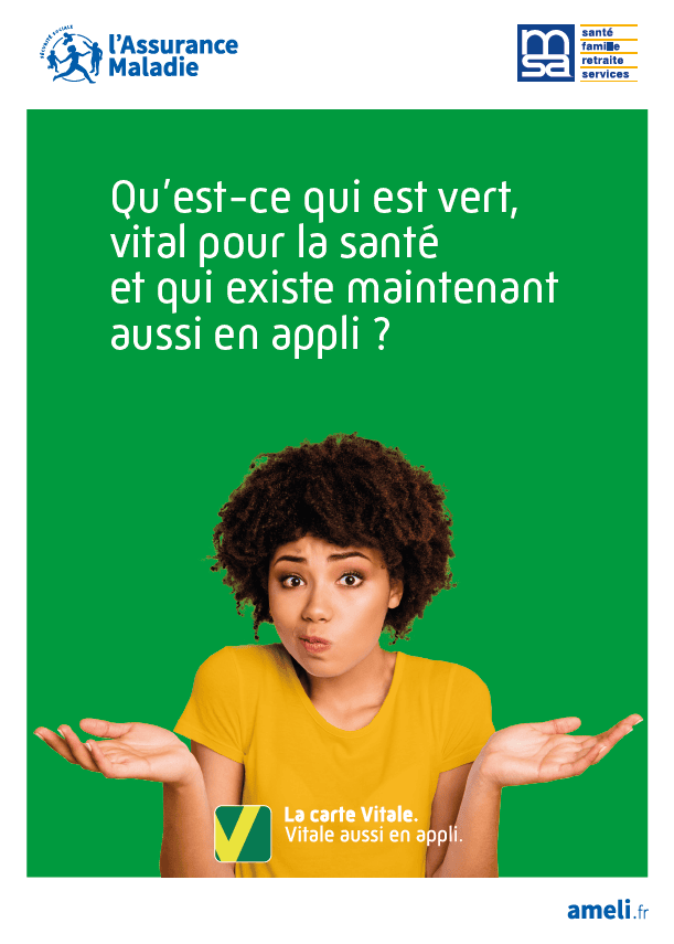 Flyer 21×15 Application carte Vitale