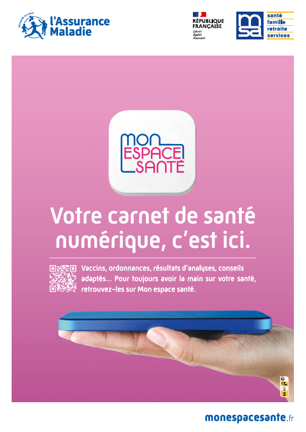 Affiche A3 Mon espace santé